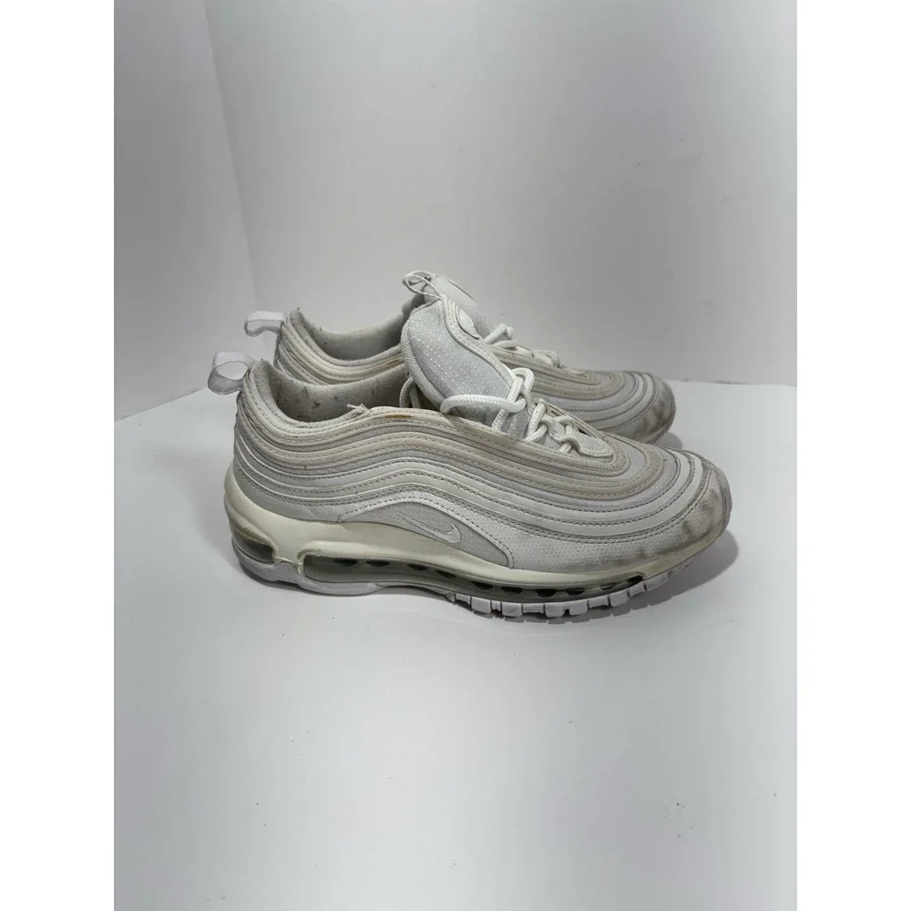 Nike Air Max 97 (GS) Big Kids' 4 Y Shoes White-Metallic Silver‎ 921522-104 Shoes
